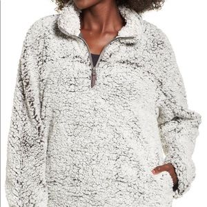 Nordstrom Fuzzy Hooded Fleece